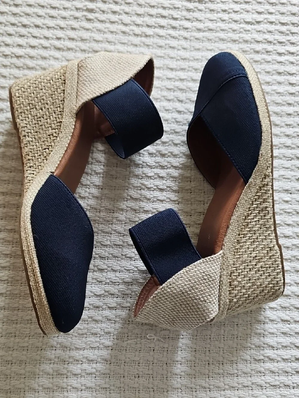 Women’s Navy Slingback Espadrille Flats
